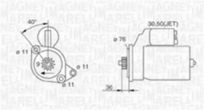 MAGNETI MARELLI 063720016010 -  Стартер